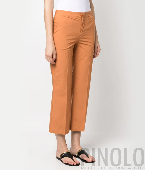 Укороченные брюки TWINSET 231TT2049 прямого кроя рыжие