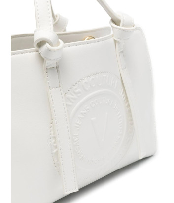 Сумка-тоут VERSACE Jeans Couture 74VA4BV3ZS412 с тисненым логотипом белая