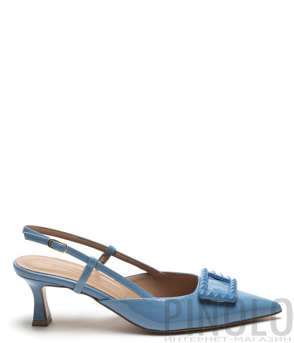 Лаковые босоножки BIANCA DI 448 синие