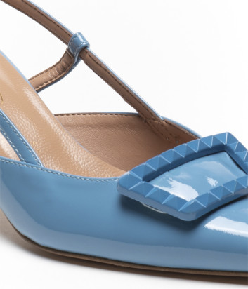 Лаковые босоножки BIANCA DI 448 синие