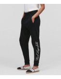 Спортивные брюки KARL LAGERFELD 231W1050 с логотипом черные