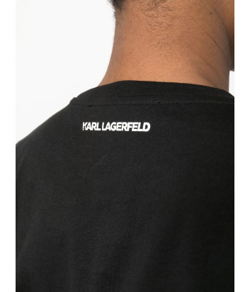 Футболка KARL LAGERFELD 231W1712 с логотипом черная