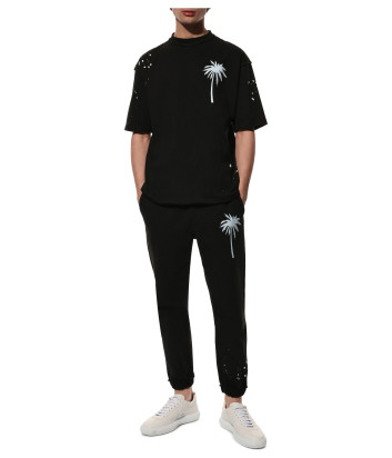 Футболка COMME des FUCKDOWN CDFU1558 с принтом Los Angeles черная Футболка COMME des FUCKDOWN CDFU1558 с принтом Los Angeles черная