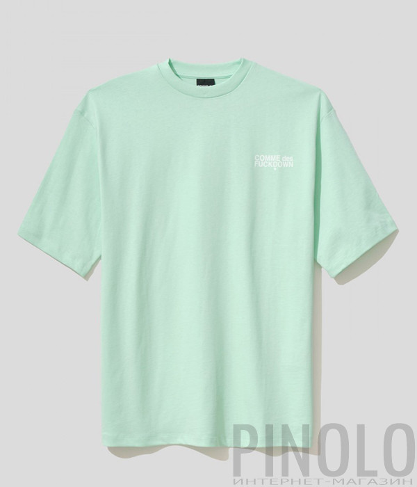 Футболка COMME des FUCKDOWN CDFU1500 салатовая Футболка COMME des FUCKDOWN CDFU1500 салатовая
