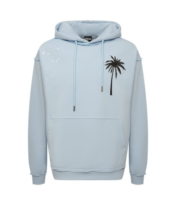 Толстовка COMME des FUCKDOWN CDFU1557 с принтом голубая