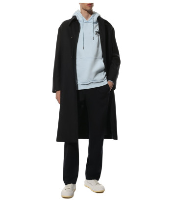 Толстовка COMME des FUCKDOWN CDFU1557 с принтом голубая