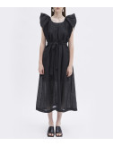 Льняное платье MEIMEIJ M3EL03 черное