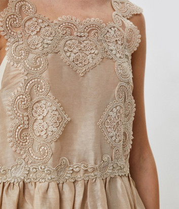 Платье MAURIZIO MYKONOS W06680175 бежевое