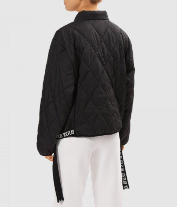 Укороченная стеганная куртка ICE PLAY J042 6408 с утеплителем черная