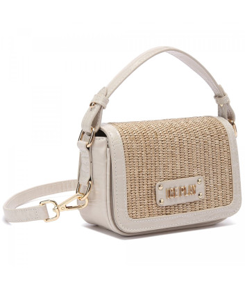 Плетенная сумка ICE PLAY 7229 6934 1158 бежево-золотистая