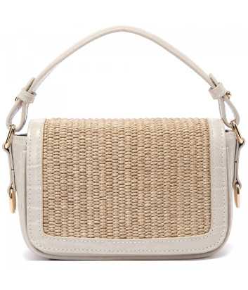 Плетенная сумка ICE PLAY 7229 6934 1158 бежево-золотистая