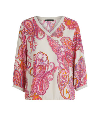 Блуза BETTY BARCLAY 8544 1906 белая с ярким принтом