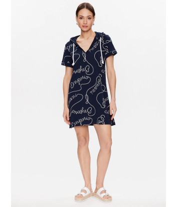 Платье EMPORIO ARMANI 262726 3R320 синее с принтом