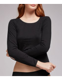 Хлопковая кофта GISELA Undies 10129 черная