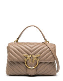 Сумка в стьобаній шкірі PINKO Love Lady Puff Mini 100044 A0GK бежева