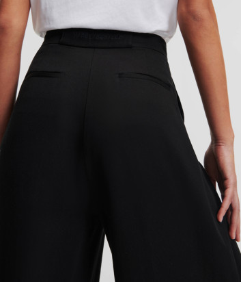 Широкие брюки KARL LAGERFELD 235W1003 черные Широкие брюки KARL LAGERFELD 235W1003 черные