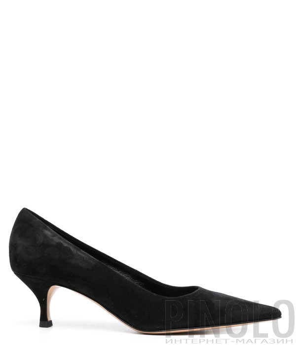 Замшевые туфли-лодочки CASADEI 1F890V0501CAMOS черные