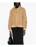 Кашемировый бомбер MSGM 3541MDH05X бежевый