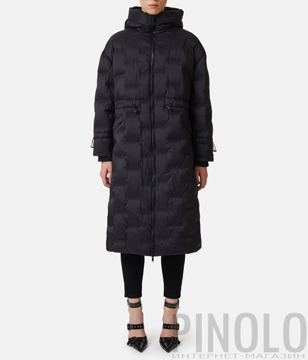 Длинный стеганный пуховик ICEBERG J031 6401 9000 черный