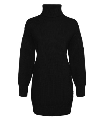 Трикотажное платье ERMANNO FIRENZE D43EQ022REO1 с кружевной аппликацией черное