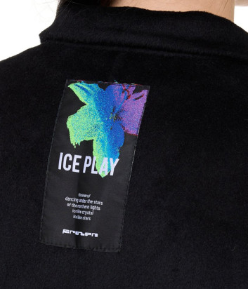 Длинное пальто ICE PLAY N011 6451 8493 черное
