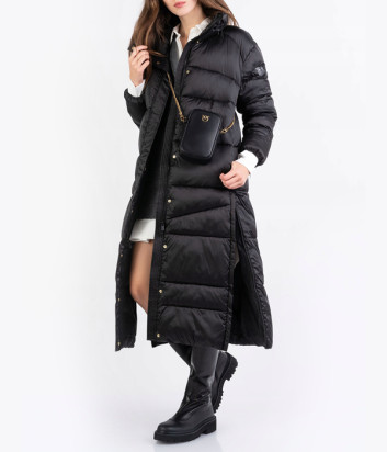 Длинный стеганный пуховик PINKO 101754 A157 черный