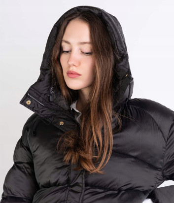 Длинный стеганный пуховик PINKO 101754 A157 черный