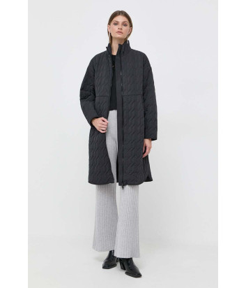 Стеганная куртка TWINSET 232TP2230 с ремнем черная