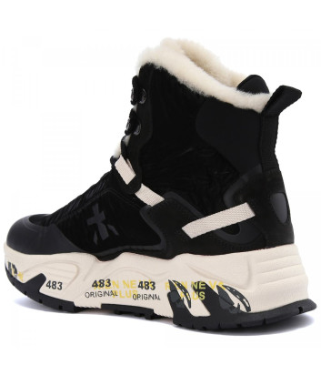 Высокие кроссовки на меху PREMIATA Saintcrossd 333 черные