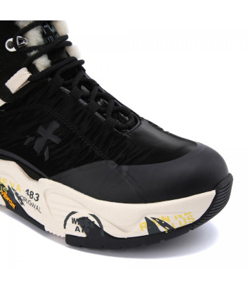 Высокие кроссовки на меху PREMIATA Saintcrossd 333 черные