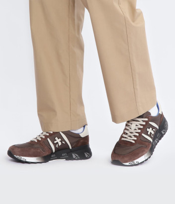 Мужские кроссовки PREMIATA Lander 6401 коричневые