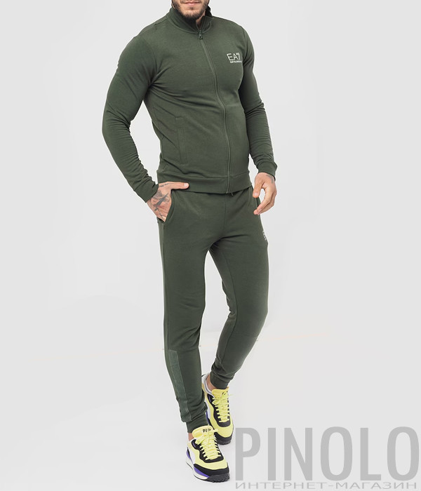 Мужской спортивный костюм EA7 EMPORIO ARMANI 6RPV77 PJ9FZ зеленый Мужской спортивный костюм EA7 EMPORIO ARMANI 6RPV77 PJ9FZ зеленый