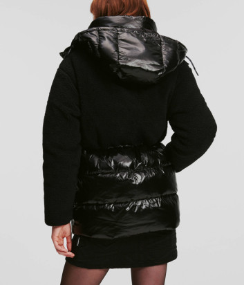 Пуховая куртка KARL LAGERFELD 236W1505 комбинированная черная