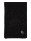 Шарф KARL LAGERFELD 236W3301 с люрексом черный