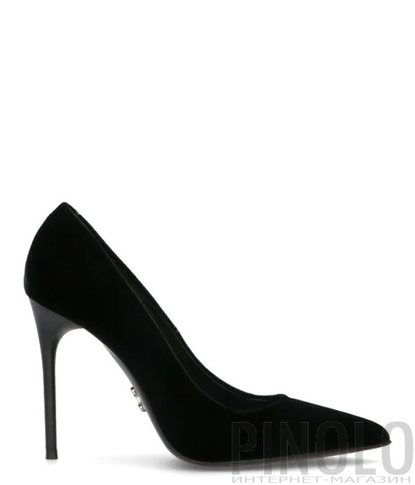 Велюровые туфли-лодочки SERGIO LEVANTESI Last черные