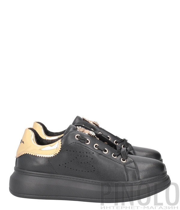 Кроссовки TOSCA BLU SF2321S001 с декором черные