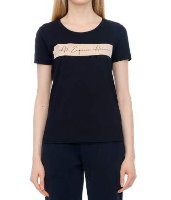 Футболка EA7 EMPORIO ARMANI 6RTT08 TJ6SZ с логотипом черная