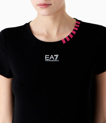 Футболка EA7 EMPORIO ARMANI 6RTT16 TJKUZ с логотипом черная