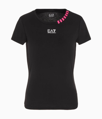 Футболка EA7 EMPORIO ARMANI 6RTT16 TJKUZ с логотипом черная