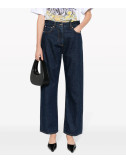 Джинсы MSGM 3541MDP240L с завышенной талией синие