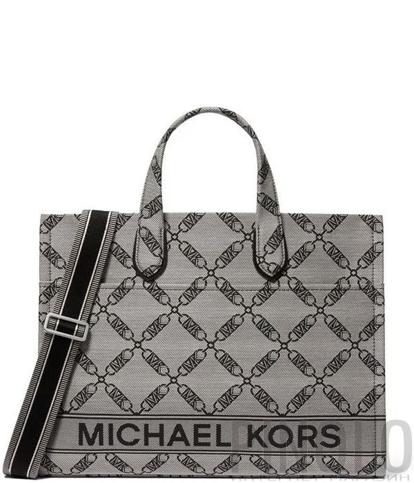 Сумка-шоппер MICHAEL KORS Gigi Large Empire Logo 30S3S3GT3J006 серая с принтом