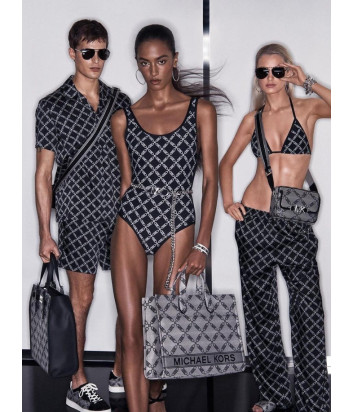 Сумка-шоппер MICHAEL KORS Gigi Large Empire Logo 30S3S3GT3J006 серая с принтом