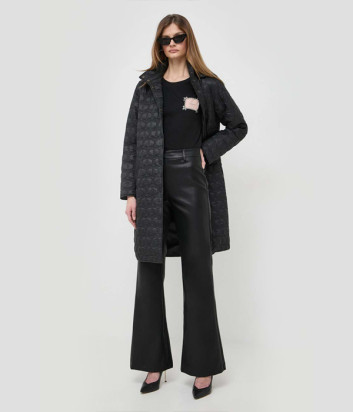 Стеганная куртка-пальто TWINSET 241TP2412 черная