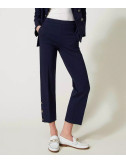 Укороченные брюки TWINSET 241TP2273 синие