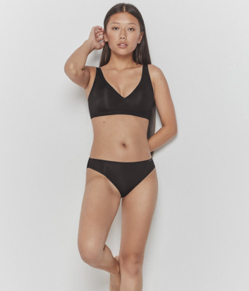 Бесшовный бюстгальтер-топ GISELA Undies 1/10011 съемный пуш-ап черный