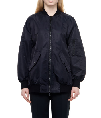 Бомбер ERMANNO FIRENZE D44ED012EY1 с кружевом черный