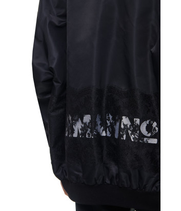 Бомбер ERMANNO FIRENZE D44ED012EY1 с кружевом черный