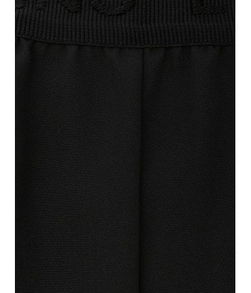 Брюки ERMANNO FIRENZE D44EP013APE24 с кружевной аппликацией черные