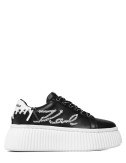 Кожаные кроссовки KARL LAGERFELD KL42372 черные