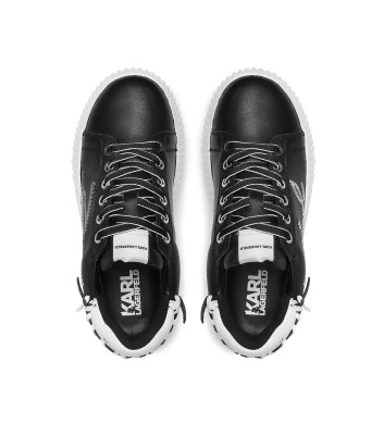 Кожаные кроссовки KARL LAGERFELD KL42372 черные